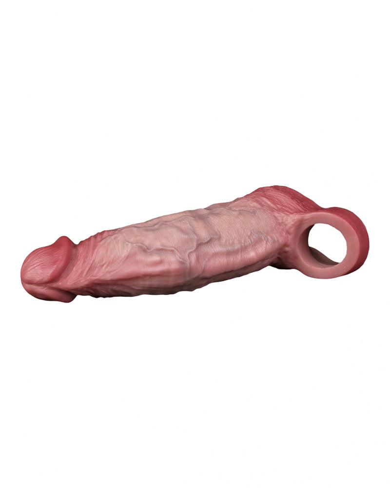Bear 7.72" Silicone Realistic Penis Sleeve & Extender w. Ballstrap
