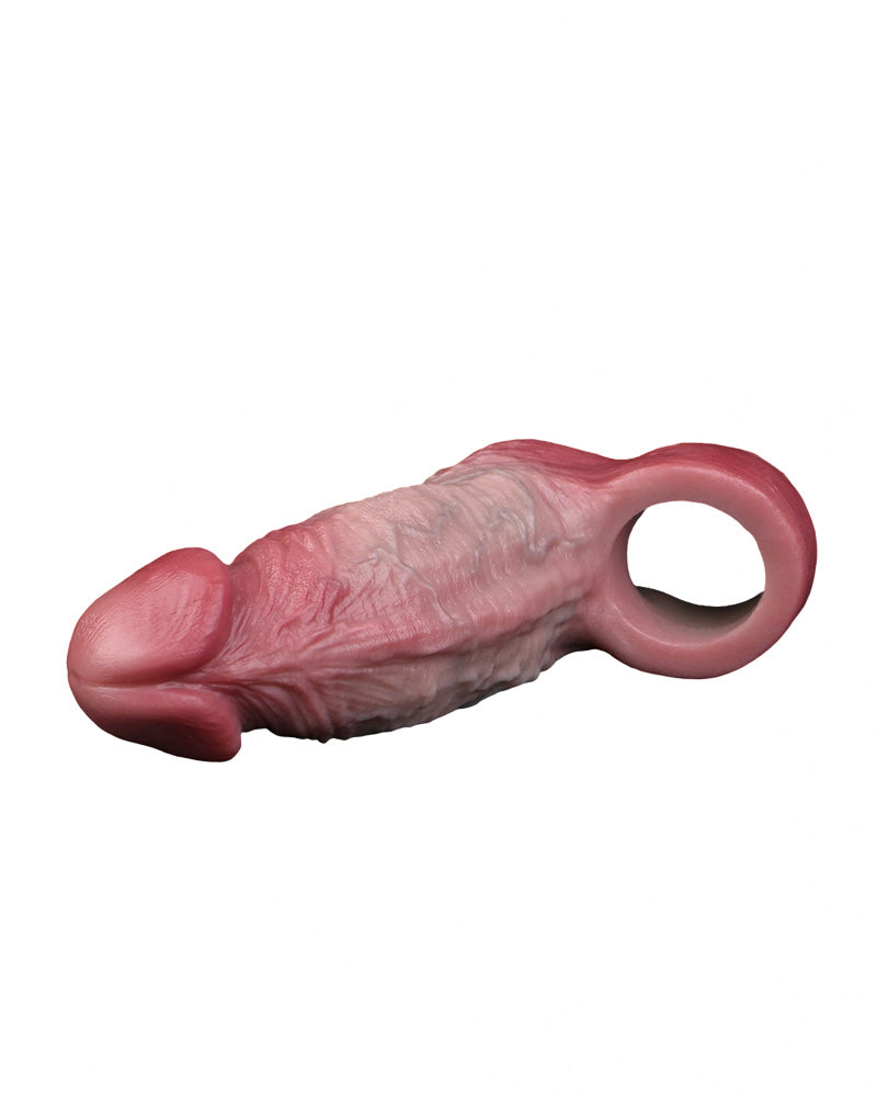 Charlie 5.24" Silicone Realistic Penis Sleeve & Extender w. Ballstrap