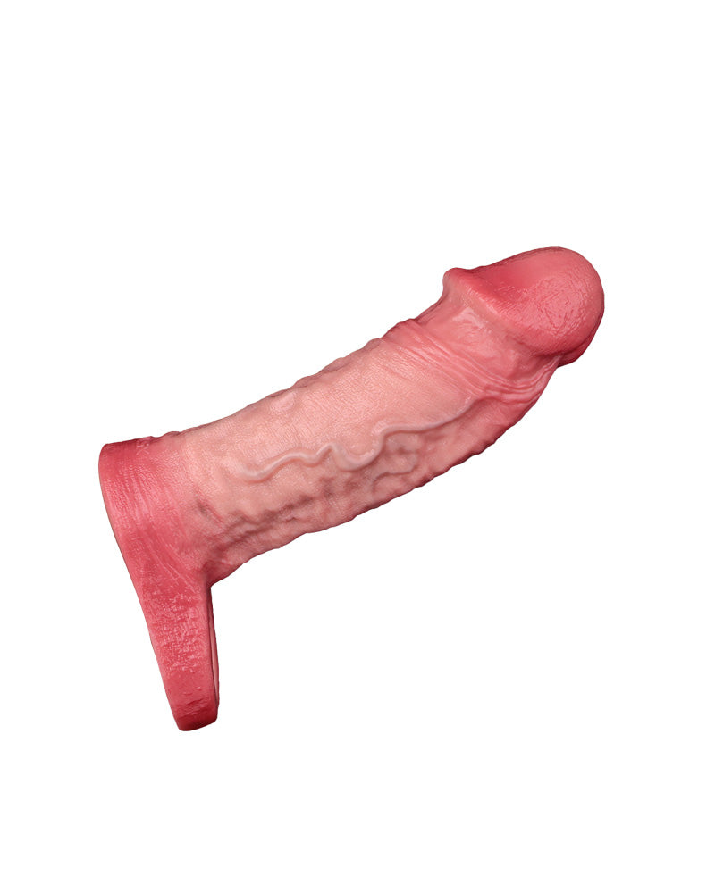 Fred 5.59"  Silicone Realistic Penis Sleeve & Extender w. Ballstrap S