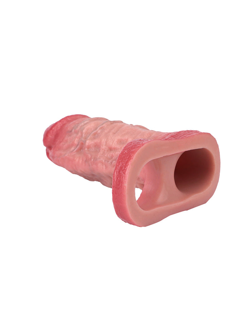 Fred 6.42" Silicone Realistic Penis Sleeve & Extender w. Ballstrap M