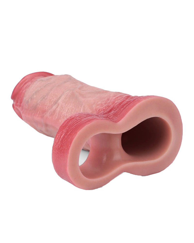 Palatinate 8.78" Silicone Realistic Penis Sleeve & Extender w. Ballstrap