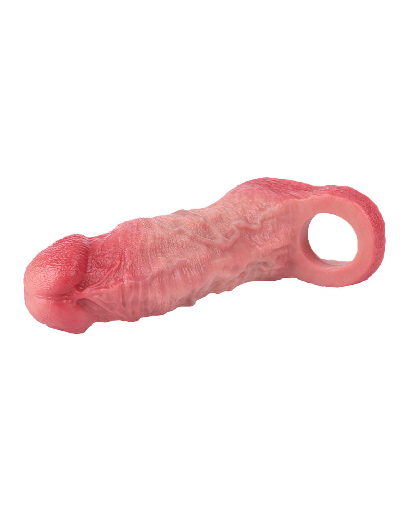 Seax 6.65" Silicone Realistic Penis Sleeve & Extender w. Ballstrap