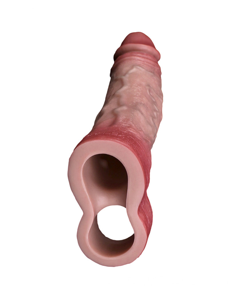 Thutse 7.05" Silicone Realistic Penis Sleeve & Extender w. Ballstrap